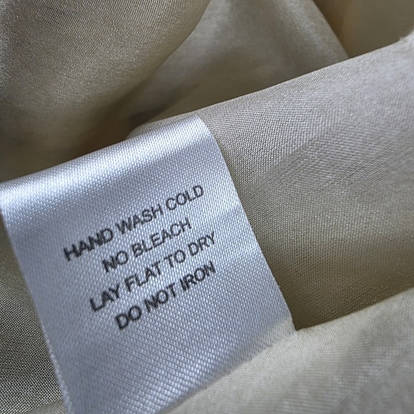 For Love and Liberty by Johnny Was M Y2K Babydoll Tank 100% Silk Butter Yellow - Picture 14 of 14